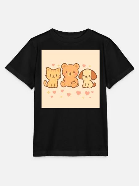 Niedliche Cartoon-Zeichnung. - Stanley/Stella Kinder T-Shirt MINI CREATOR - Schwarz