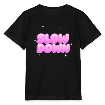Plus lentement - T-shirt bio MINI CREATOR Stanley/Stella Enfant - noir - Devant - Mikhail (115cm)