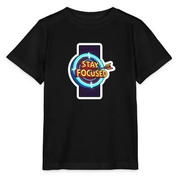 Bleib fokussiert Ziel Neon - Stanley/Stella Kinder T-Shirt MINI CREATOR  - Schwarz - Vorne - Mikhail (115cm)