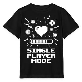 Cœur de joueur en mode solo - T-shirt bio MINI CREATOR Stanley/Stella Enfant - noir - Devant - Mikhail (115cm)