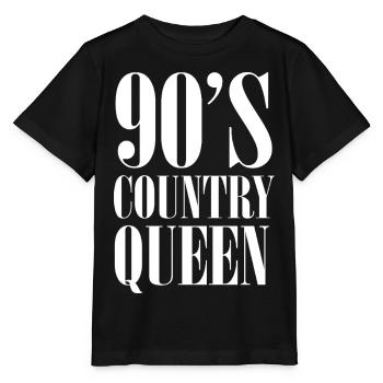 90er Country Queen – Retro Western - Stanley/Stella Kinder T-Shirt MINI CREATOR  - Schwarz - Vorne - Mikhail (115cm)