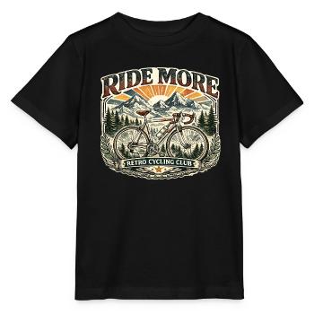 Ride More Club Retro Cycling - Stanley/Stella MINI CREATOR Kids’ T-Shirt - black - Front - Mikhail (115cm)
