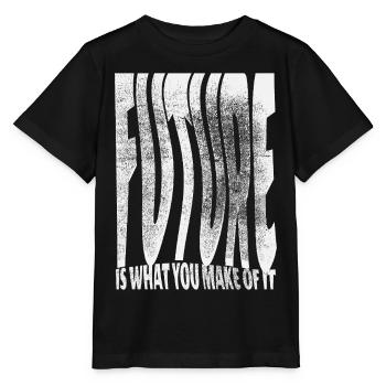 Future Is What You Make Of It - Stanley/Stella Kinder T-Shirt MINI CREATOR  - Schwarz - Vorne - Mikhail (115cm)
