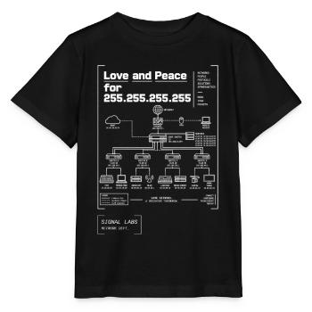 Signal Labs - Broadcast - Stanley/Stella Kinder T-Shirt MINI CREATOR  - Schwarz - Vorne - Mikhail (115cm)