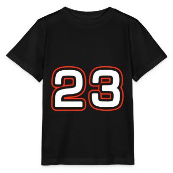 23 Symbole numérique - T-shirt bio MINI CREATOR Stanley/Stella Enfant - noir - Devant - Mikhail (115cm)