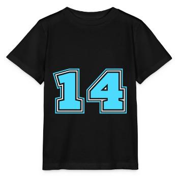 14 Number number - Stanley/Stella MINI CREATOR Kids’ T-Shirt - black - Front - Mikhail (115cm)
