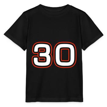 Symbole de 30 chiffres - T-shirt bio MINI CREATOR Stanley/Stella Enfant - noir - Devant - Mikhail (115cm)