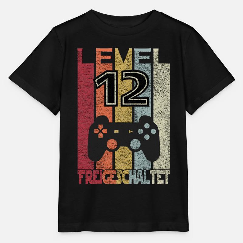 Level 12 freigeschaltet - Stanley/Stella Kinder T-Shirt MINI CREATOR  - Schwarz