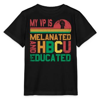 Mon vp est mélanisé et hbcu élevé pour la fierté - T-shirt bio MINI CREATOR Stanley/Stella Enfant - noir - Devant - Mikhail (115cm)