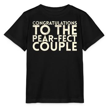 Congratulations To The Pear-fect For Bride - Stanley/Stella MINI CREATOR Kids’ T-Shirt - black - Front - Mikhail (115cm)