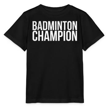 Champion de badminton pour les joueurs de badminton ou - T-shirt bio MINI CREATOR Stanley/Stella Enfant - noir - Devant - Mikhail (115cm)