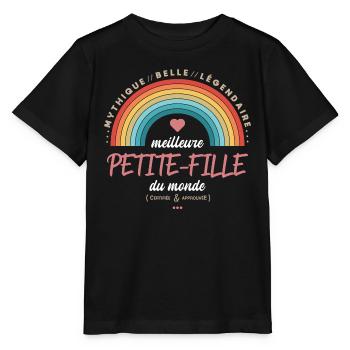 Meilleure petite fille du monde - T-shirt bio MINI CREATOR Stanley/Stella Enfant - noir - Devant - Mikhail (115cm)
