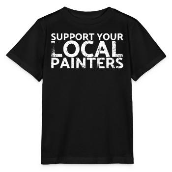 Unterstützen Sie Ihr Lokales - Stanley/Stella Kinder T-Shirt MINI CREATOR  - Schwarz - Vorne - Mikhail (115cm)