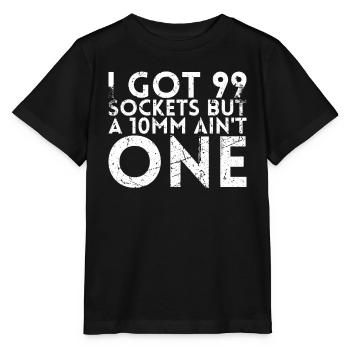 I have 99 sockets, but a 10mm base is - Stanley/Stella MINI CREATOR Kids’ T-Shirt - black - Front - Mikhail (115cm)