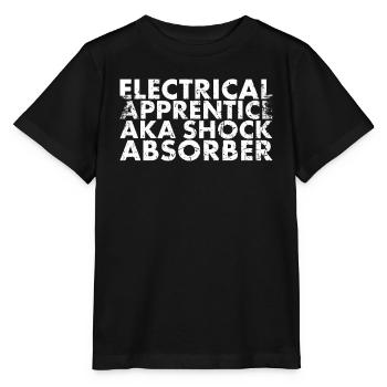 Electric apprentice aka shock for lineman and - Stanley/Stella MINI CREATOR Kids’ T-Shirt - black - Front - Mikhail (115cm)