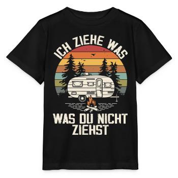 I pull what you don't pull Caravan Camper - Stanley/Stella MINI CREATOR Kids’ T-Shirt - black - Front - Mikhail (115cm)