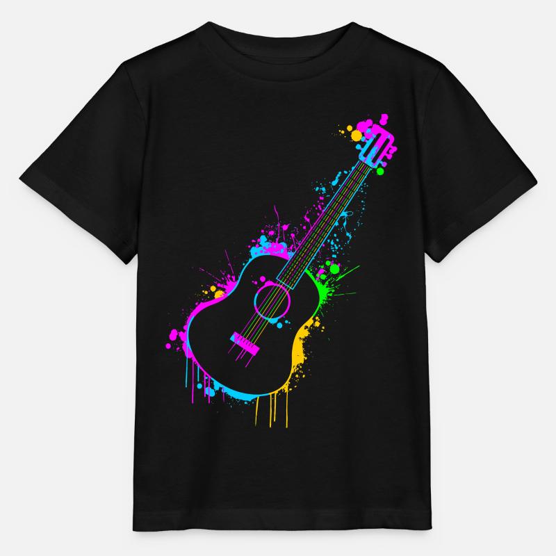 Gitarre - Stanley/Stella Kinder T-Shirt MINI CREATOR  - Schwarz