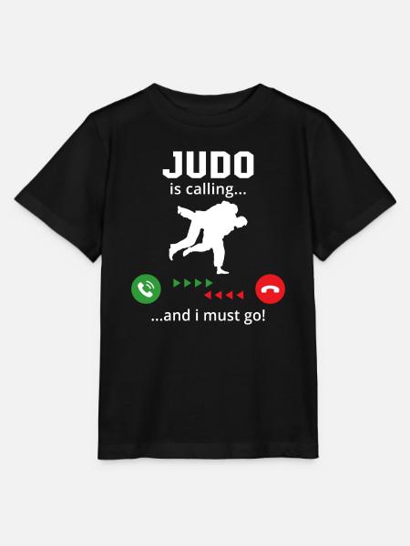 Judo ruft und ich muss gehen - Stanley/Stella Kinder T-Shirt MINI CREATOR  - Schwarz