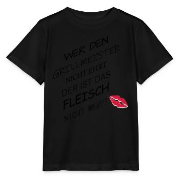 Fleisch nicht wert - Stanley/Stella Kinder T-Shirt MINI CREATOR  - Schwarz - Vorne - Mikhail (115cm)
