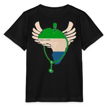 Sierra Leone - Stanley/Stella Kinder T-Shirt MINI CREATOR  - Schwarz - Vorne - Mikhail (115cm)