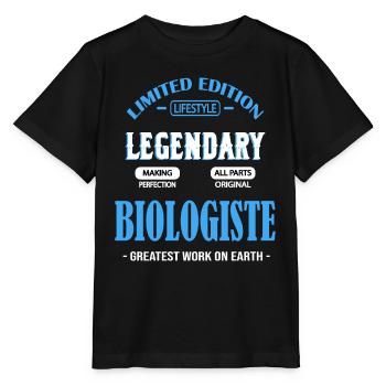 BIOLOGE - Stanley/Stella Kinder T-Shirt MINI CREATOR  - Schwarz - Vorne - Mikhail (115cm)