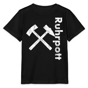 Ruhrpott Vertikal - Stanley/Stella Kinder T-Shirt MINI CREATOR  - Schwarz - Vorne - Mikhail (115cm)