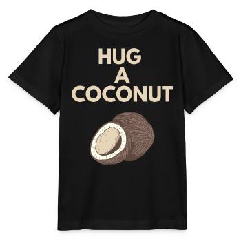 HUG A COCONUT - Stanley/Stella MINI CREATOR Kids’ T-Shirt - black - Front - Mikhail (115cm)
