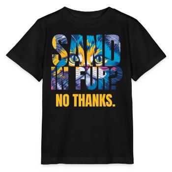 Colourful Splash Art Cat Design - Stanley/Stella MINI CREATOR Kids’ T-Shirt - black - Front - Mikhail (115cm)
