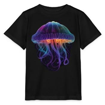 Méduse Galaxy - T-shirt bio MINI CREATOR Stanley/Stella Enfant - noir - Devant - Mikhail (115cm)