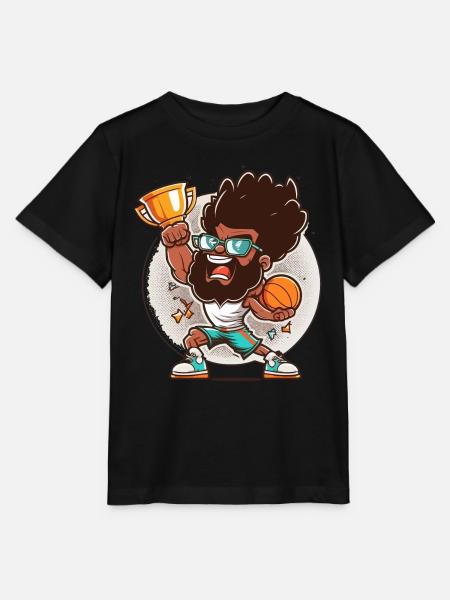 Slam Dunk König - Stanley/Stella Kinder T-Shirt MINI CREATOR - Schwarz