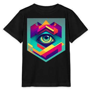 Retro 2 cut - Stanley/Stella Kinder T-Shirt MINI CREATOR  - Schwarz - Vorne - Mikhail (115cm)