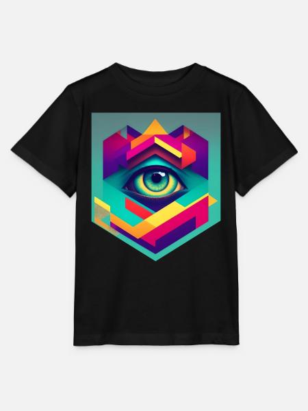 Retro 2 cut - Stanley/Stella Kinder T-Shirt MINI CREATOR  - Schwarz
