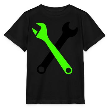 Clé à outils 1 - T-shirt bio MINI CREATOR Stanley/Stella Enfant - noir - Devant - Mikhail (115cm)
