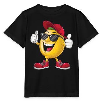 Zitrone - Stanley/Stella Kinder T-Shirt MINI CREATOR  - Schwarz - Vorne - Mikhail (115cm)