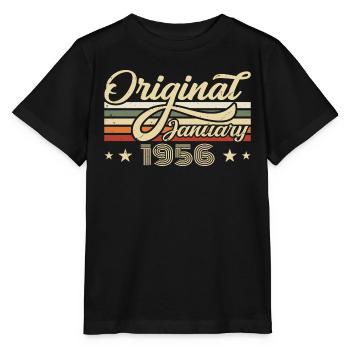 Date de naissance Janvier 1956 Janvier Né en janvier - T-shirt bio MINI CREATOR Stanley/Stella Enfant - noir - Devant - Mikhail (115cm)