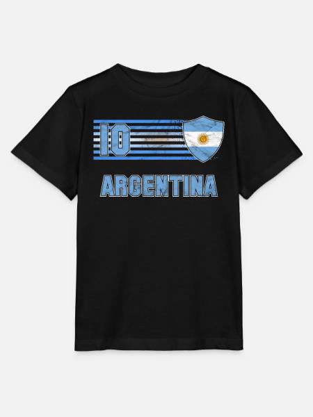 Argentinien - Stanley/Stella Kinder T-Shirt MINI CREATOR  - Schwarz