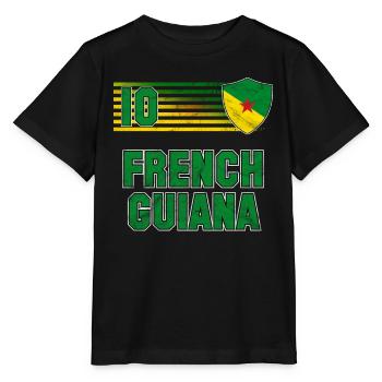 Französisch-Guayana - Stanley/Stella Kinder T-Shirt MINI CREATOR  - Schwarz - Vorne - Mikhail (115cm)