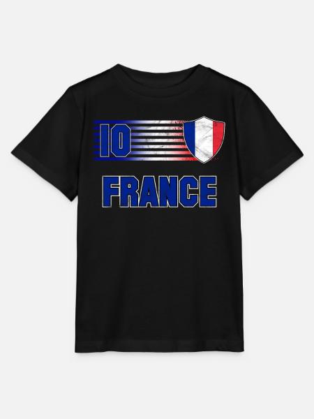 Frankreich - Stanley/Stella Kinder T-Shirt MINI CREATOR  - Schwarz