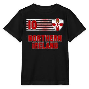 Nordirland - Stanley/Stella Kinder T-Shirt MINI CREATOR  - Schwarz - Vorne - Mikhail (115cm)