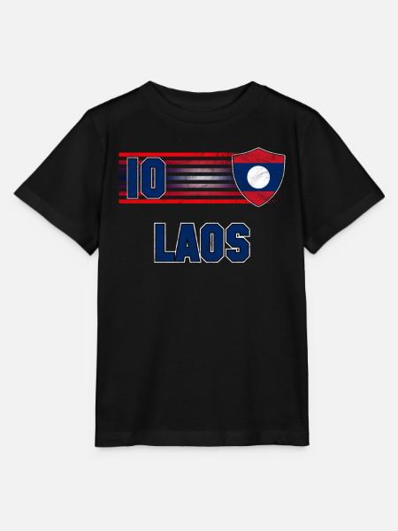 Laos - Stanley/Stella Kinder T-Shirt MINI CREATOR  - Schwarz