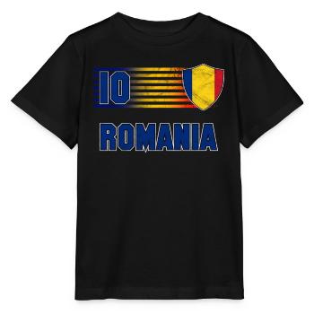 Romania - Stanley/Stella MINI CREATOR Kids’ T-Shirt - black - Front - Mikhail (115cm)