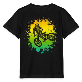 Bike Mountain Bike Kids Mountain Bike - Stanley/Stella MINI CREATOR Kids’ T-Shirt - black - Front - Mikhail (115cm)