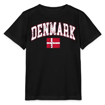 Danemark drapeau Danemark - T-shirt bio MINI CREATOR Stanley/Stella Enfant - noir - Devant - Mikhail (115cm)