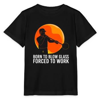 Glasbläser Glas - Stanley/Stella Kinder T-Shirt MINI CREATOR  - Schwarz - Vorne - Mikhail (115cm)