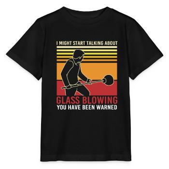 souffleur de verre - T-shirt bio MINI CREATOR Stanley/Stella Enfant - noir - Devant - Mikhail (115cm)