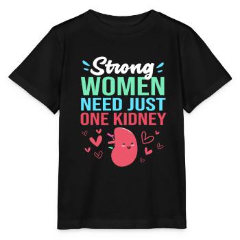 Nierenspender Spender Niere - Stanley/Stella Kinder T-Shirt MINI CREATOR  - Schwarz - Vorne - Mikhail (115cm)