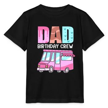 Eiscreme Eiswagen Eis Eisdiele - Stanley/Stella Kinder T-Shirt MINI CREATOR  - Schwarz - Vorne - Mikhail (115cm)