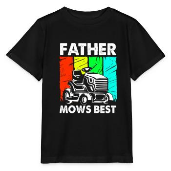Rasenmäher Rasen (Wiese) - Stanley/Stella Kinder T-Shirt MINI CREATOR  - Schwarz - Vorne - Mikhail (115cm)