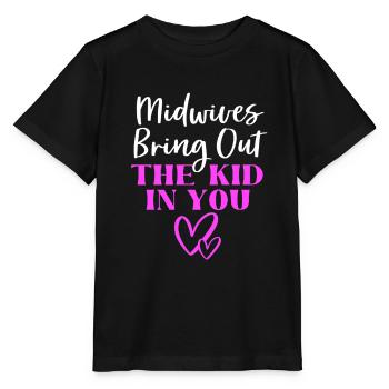 Sage-femme - T-shirt bio MINI CREATOR Stanley/Stella Enfant - noir - Devant - Mikhail (115cm)