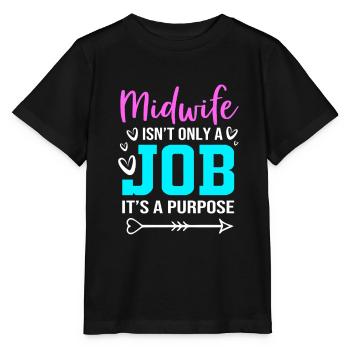 Midwife - Stanley/Stella MINI CREATOR Kids’ T-Shirt - black - Front - Mikhail (115cm)